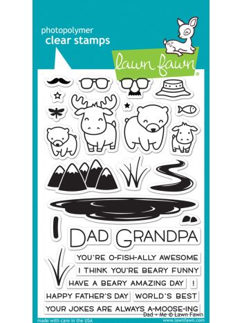 Lawn Fawn - Dad + Me  Clear Stamp